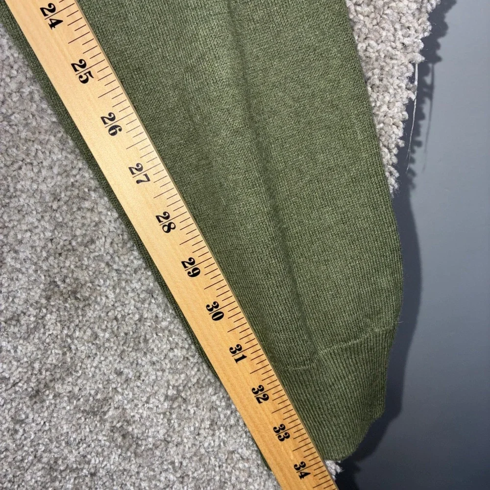 14th & Union Sweater Mens XL Green Cotton Cashmere Crewneck Long Sleeve HOL21